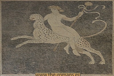 mosaic dionysos with panther 
