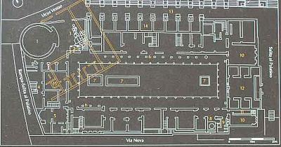 Floor plan of the house of the vestals 