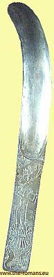 Silver strigil from Boscoreale 