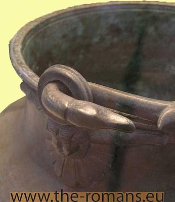 Bronze bucket detail 