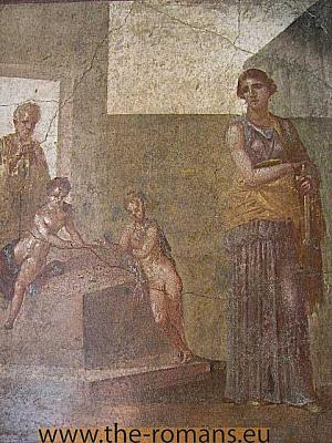 Medea is about to kill her children 